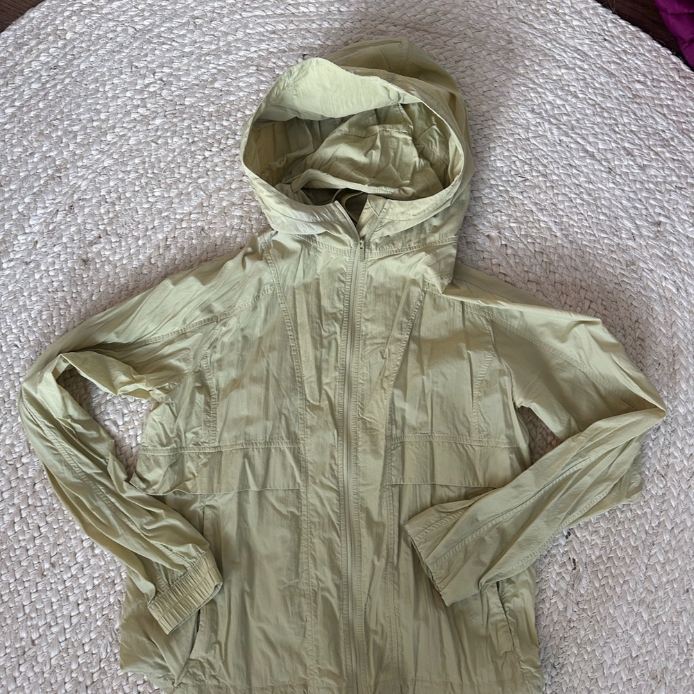 lululemon athletica Sage Green Hooded Windbreaker Jacket